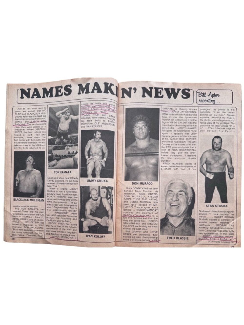 Inside Wrestling Victory Sports Putski Backlund Heenan Snuka Patera Nov 1979 WWF - Picture 5 of 12